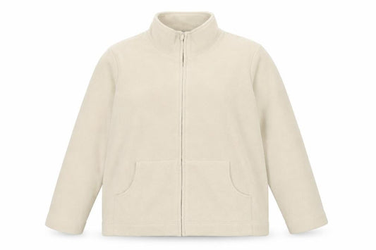BHS Womens Beige Fleece Jacket Size 20 Full Zip Casual Coat