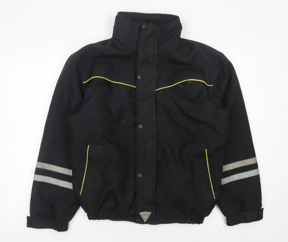 Preloved Forewear Men’s Black Medium 39-41" Reflective Workwear Jacket - Front