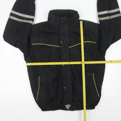 Preloved Forewear Men’s Black Medium 39-41" Reflective Workwear Jacket - Back
