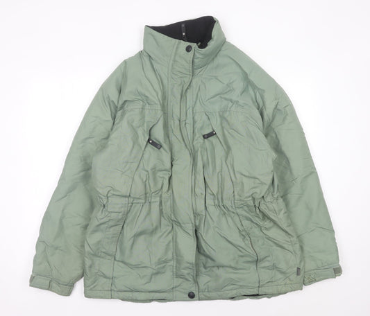 Hawkshead Women’s Green Parka Jacket Size L Nylon Polyester Winter