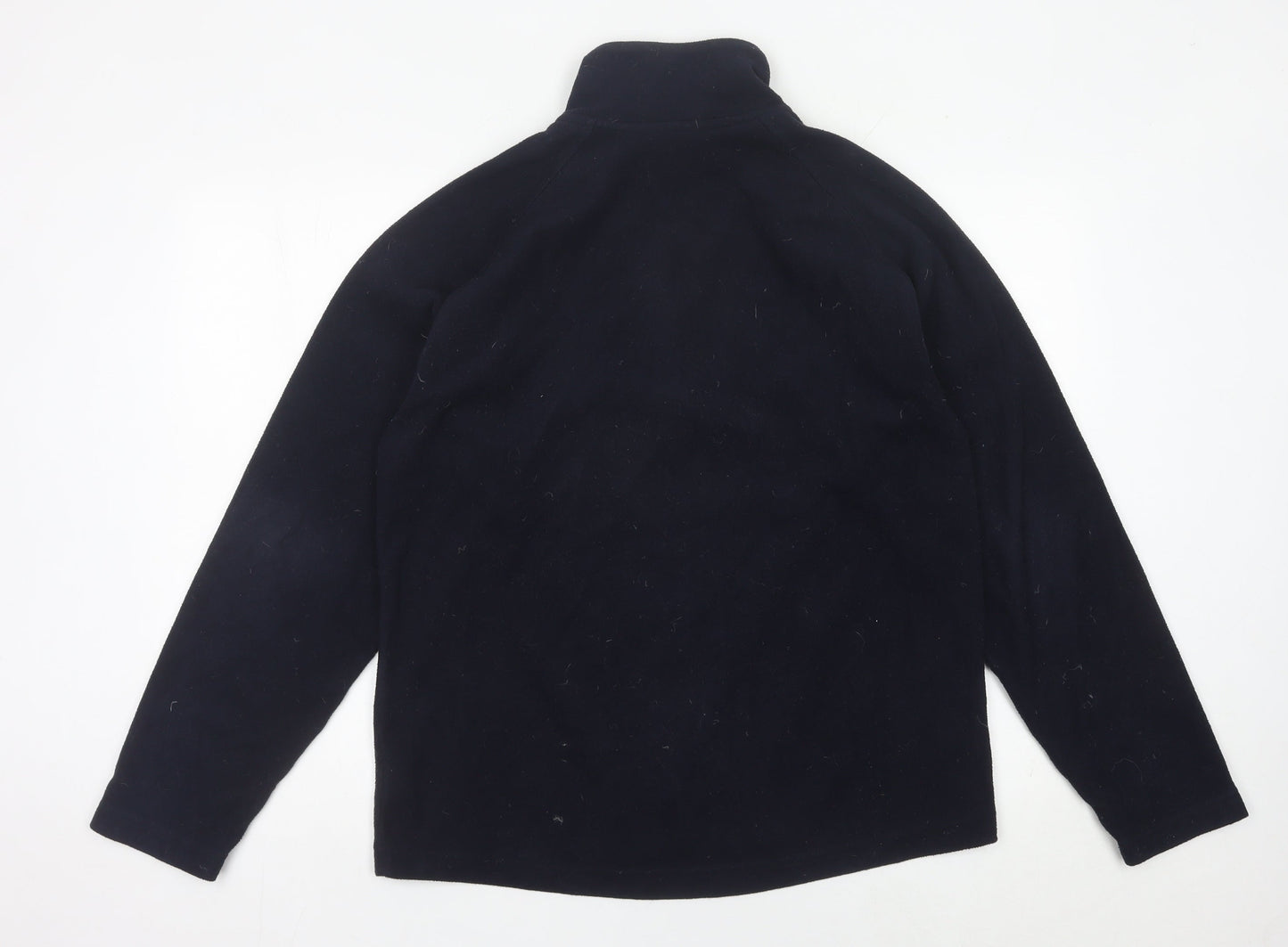 Hawkshead Men’s Blue Fleece Sweatshirt M 1/2 Zip Mock Neck
