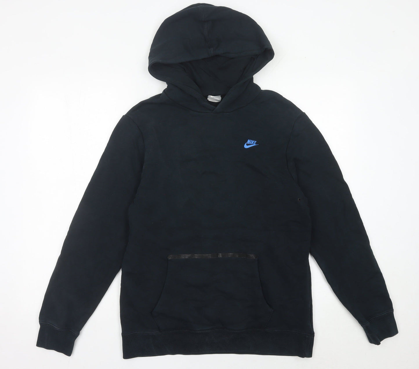 Nike Boys Black XL Pullover Hoodie Sweatshirt 13-15Y Regular Fit