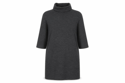 Zara Women’s Grey Roll Neck Knee Length Shift Dress Size 8