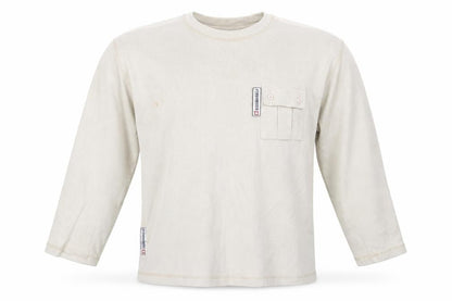 Eisenegger Men’s Beige Cotton Pullover Jumper Size M with Pocket