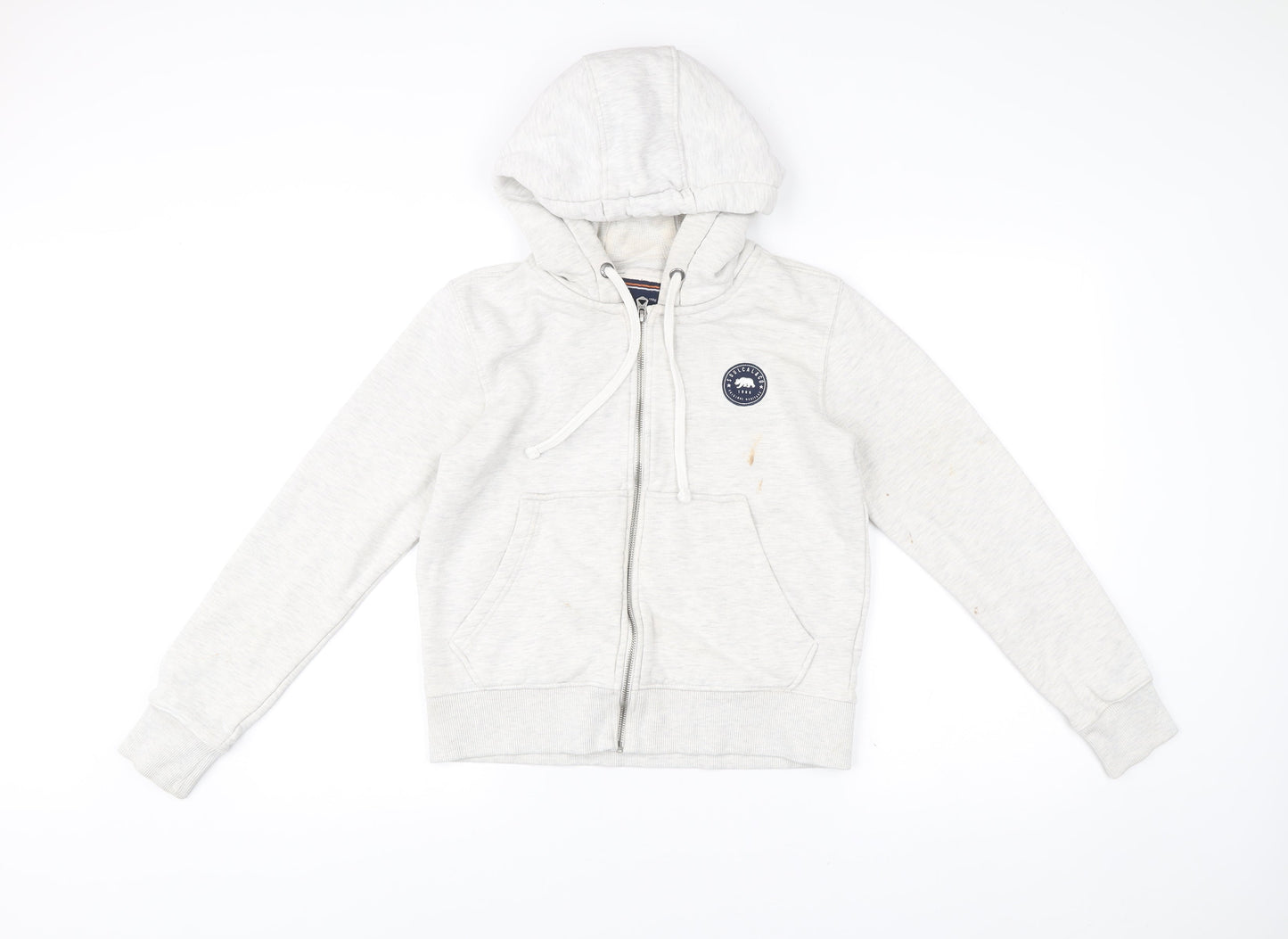 SoulCal&Co Women’s Ivory Full Zip Hoodie Size 10 Cotton Blend
