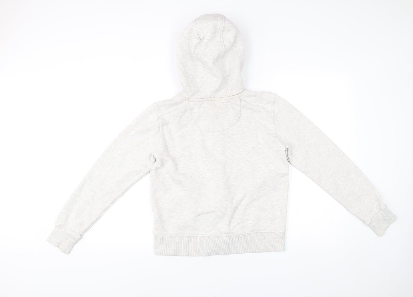 SoulCal&Co Women’s Ivory Full Zip Hoodie Size 10 Cotton Blend
