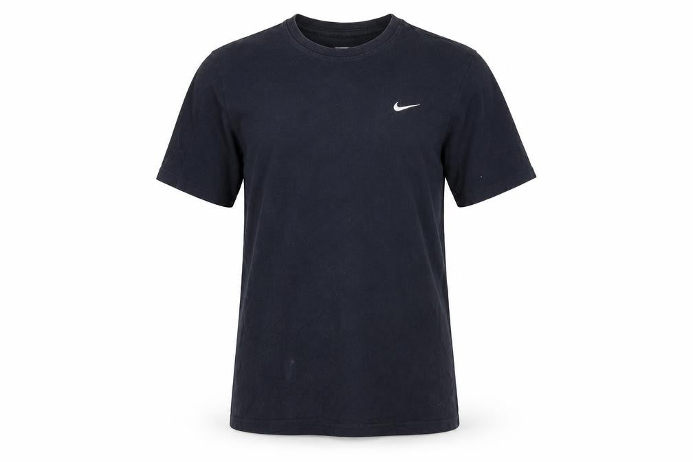 Nike Mens Black Cotton Crew Neck T-Shirt Size M Short Sleeve