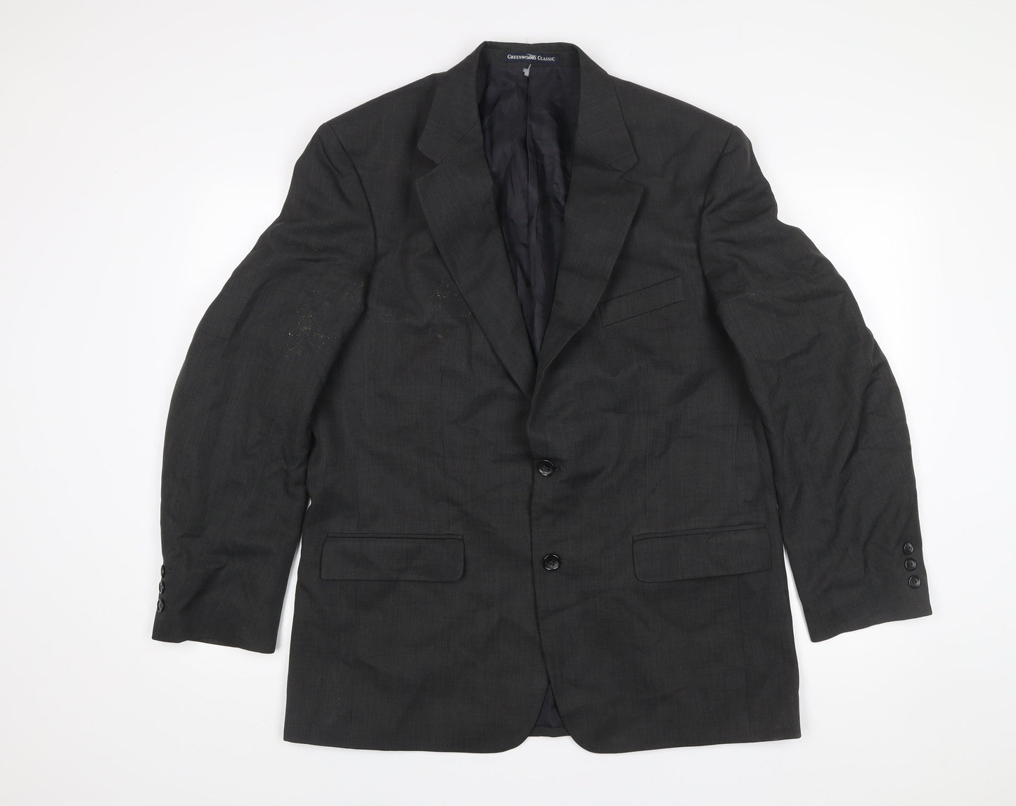 Greenwoods Classic Men's Grey 42R Regular Fit Blazer Jacket