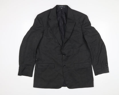 Greenwoods Classic Men's Grey 42R Regular Fit Blazer Jacket