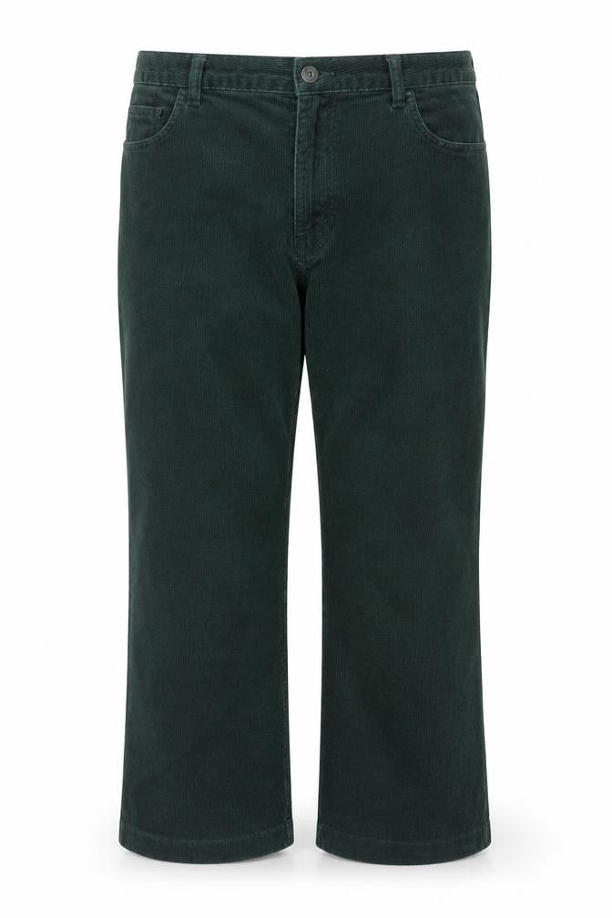 Lands' End Womens Green Corduroy Trousers Size 20W Straight Leg