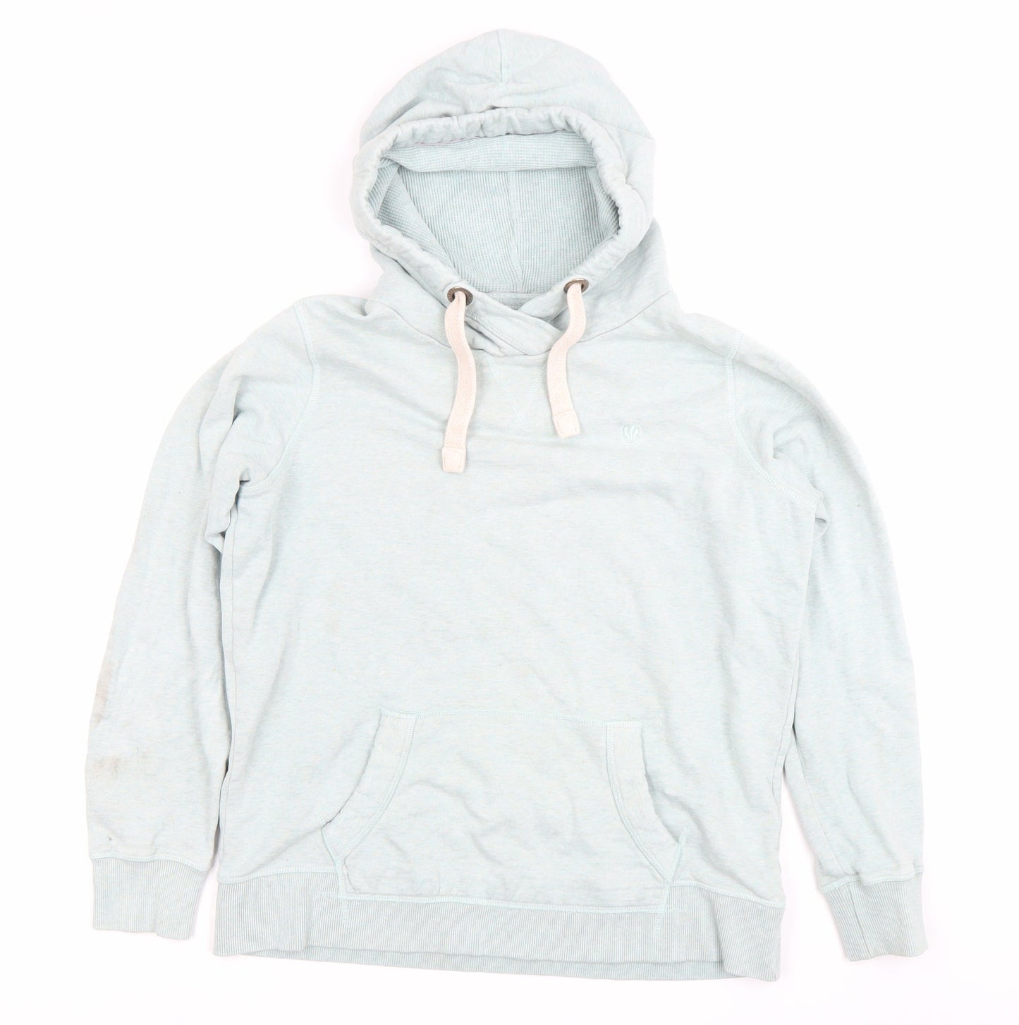 Fat Face Women Blue Pullover Hoodie Size 12 Cotton Blend