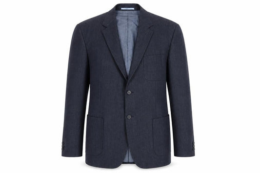 Jasper Conran Men's Blue XL Blazer Jacket Notch Lapel Formal