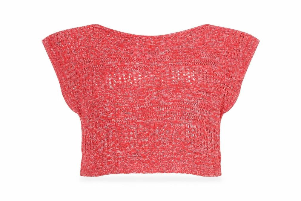 Allen Solly Womens Red XS Knit Viscose Blouse Summer Top