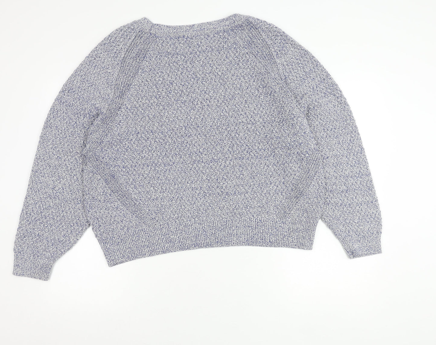 John Lewis Women’s Blue Knit Crew Neck Pullover Jumper XL