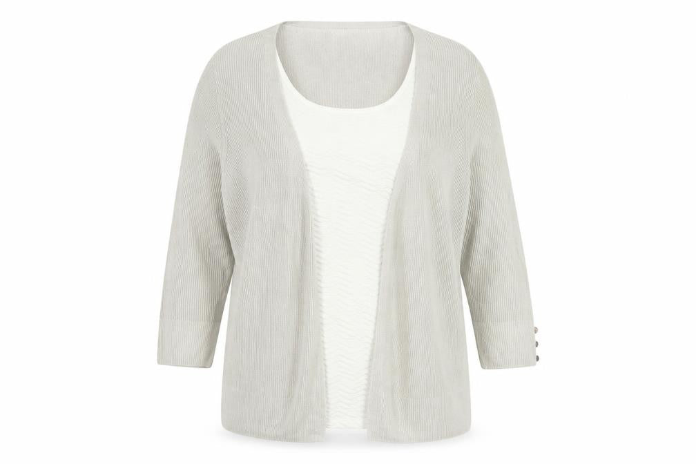 Marks & Spencer Per Una Women’s Beige Cardigan Size 16 Open Knit