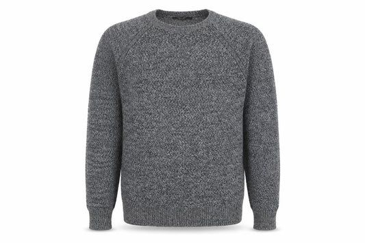 New Look Men Grey Cotton Crew Neck Pullover Jumper Size M