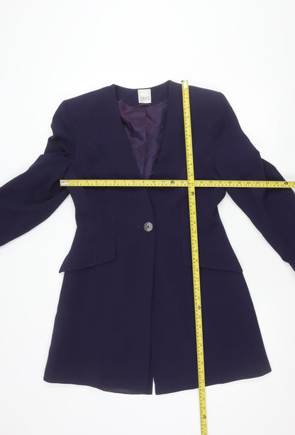 Classics Collection Women’s Blue Wool Blend Suit Jacket Size 12