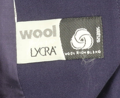 Classics Collection Women’s Blue Wool Blend Suit Jacket Size 12