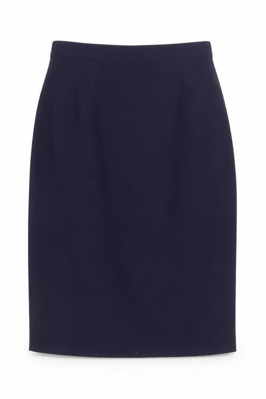 Grace Collection Women’s Blue Wool Pencil Skirt Size 12 Workwear