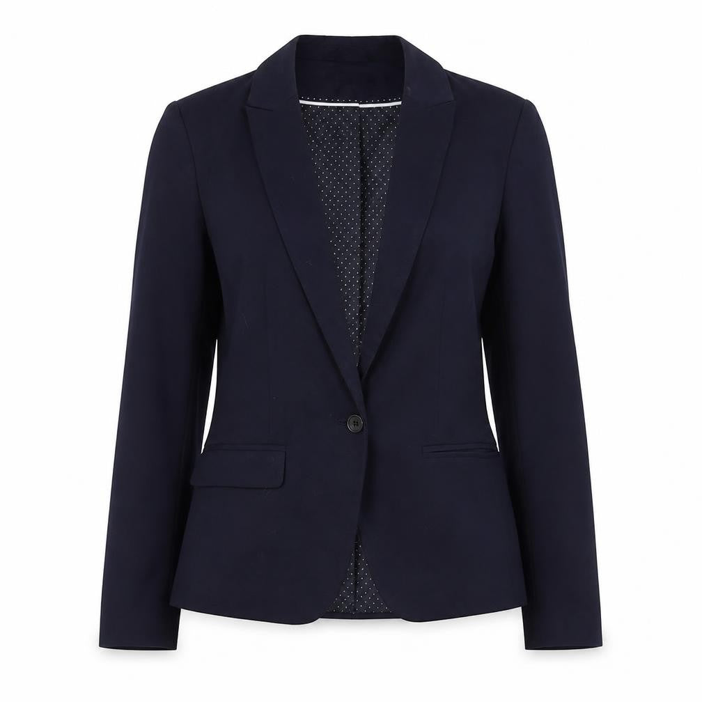 Next Womens Blue Size 10 Regular Fit Blazer Jacket Workwear