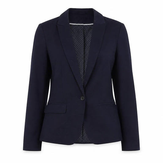 Next Womens Blue Size 10 Regular Fit Blazer Jacket Workwear