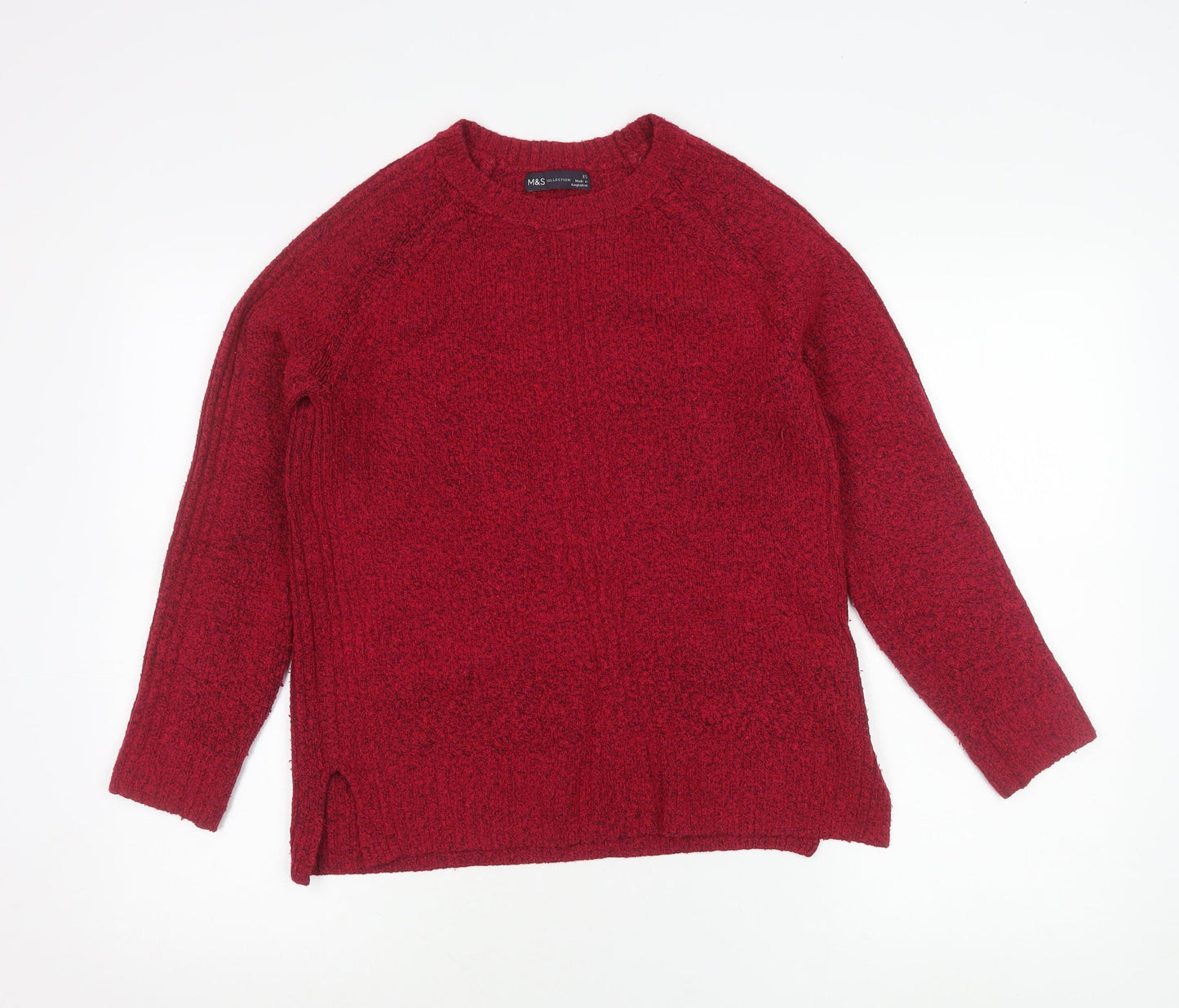 Marks and Spencer Women’s Red XS Pullover Crew Neck Jumper