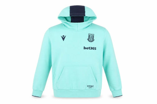Macron Men’s Green Pullover Hoodie S Stoke City Football Sweatshirt