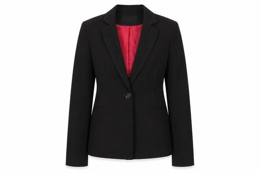 Atmosphere Womens Black Blazer UK 10 Regular Fit Notch Lapel