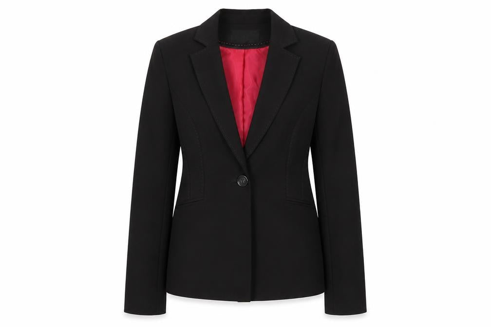 Atmosphere Womens Black Blazer UK 10 Regular Fit Notch Lapel
