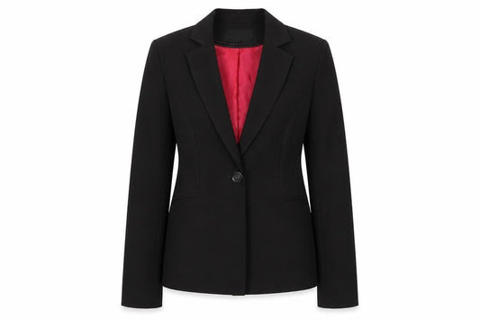 Atmosphere Womens Black Blazer UK 10 Regular Fit Notch Lapel