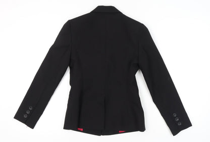 Atmosphere Womens Black Blazer UK 10 Regular Fit Notch Lapel
