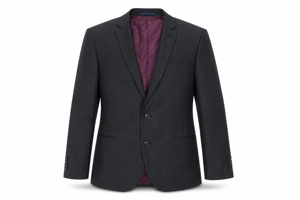Next Men's Grey Suit Jacket 38S Short Single Breasted Notch Lapel