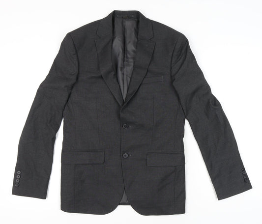 Marks and Spencer Men's Black Blazer 38 Chest Regular M Single-Breasted