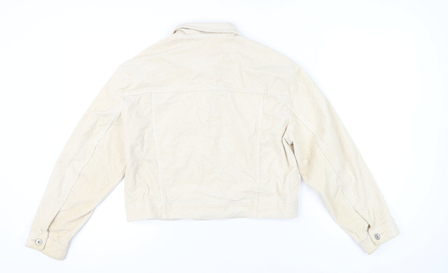 Uniqlo Women’s Beige Corduroy Cropped Jacket Size S Casual