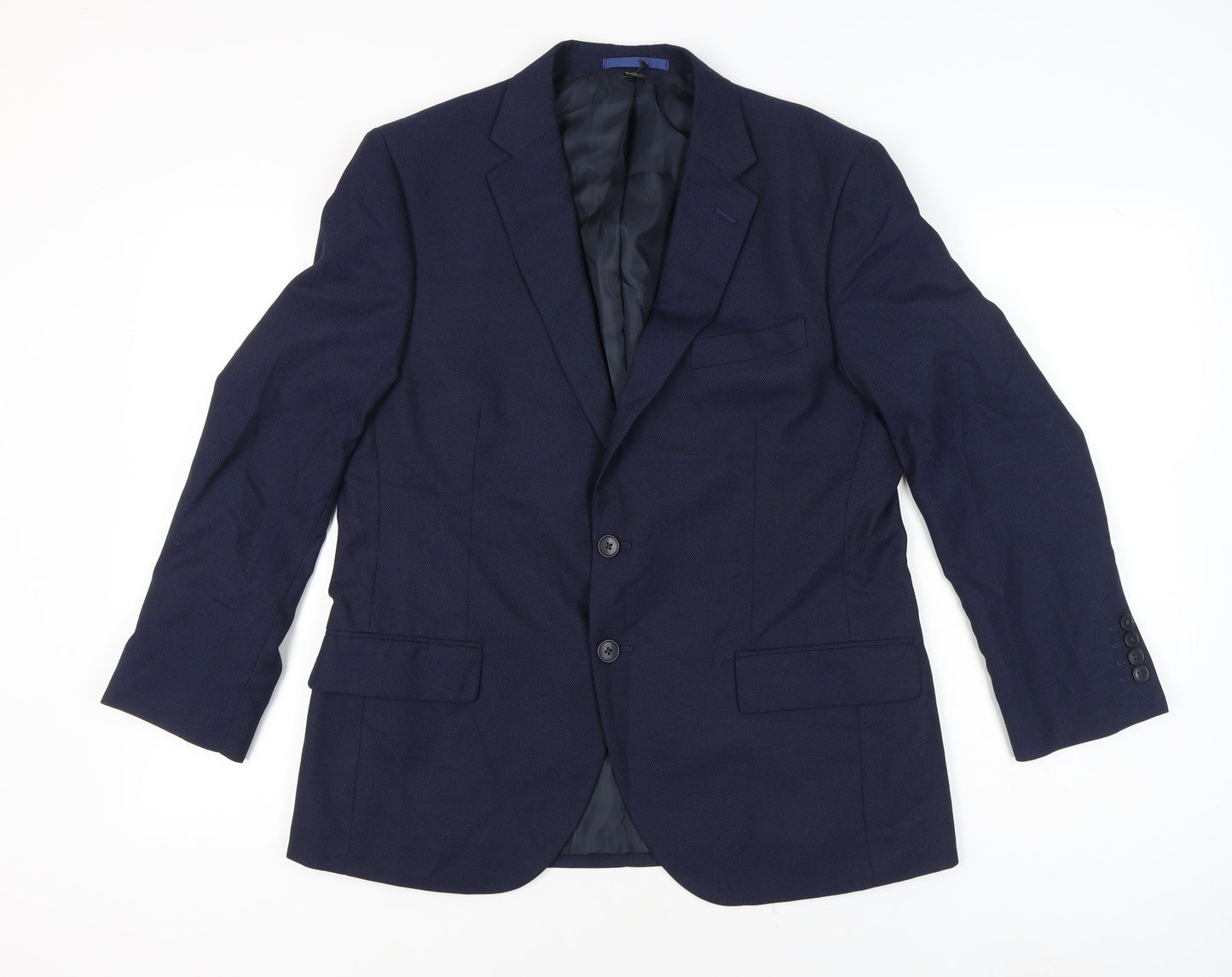 Marks and Spencer Men’s Blue Blazer Jacket 42 Chest XL Short