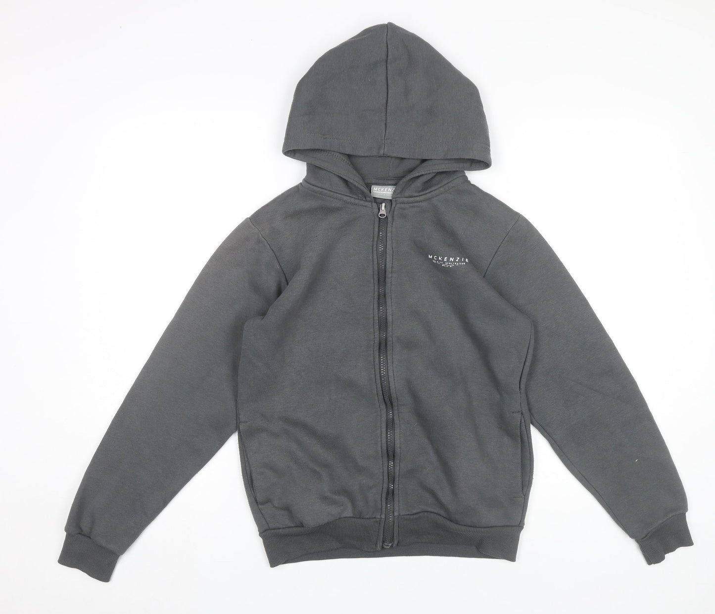 McKenzie Boys Grey Full Zip Hoodie 13-14 Years Sports Casual