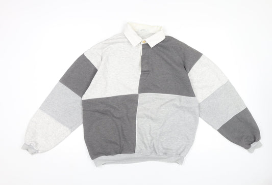 Marks and Spencer Women’s Grey Colourblock Sweatshirt Medium 38-40"