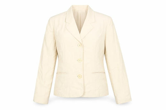 Charter Club Women’s Beige Linen Petite 2P Blazer Jacket