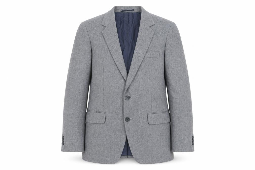 Philip Daniel Mens Grey Wool Blend Blazer Jacket 38in Chest