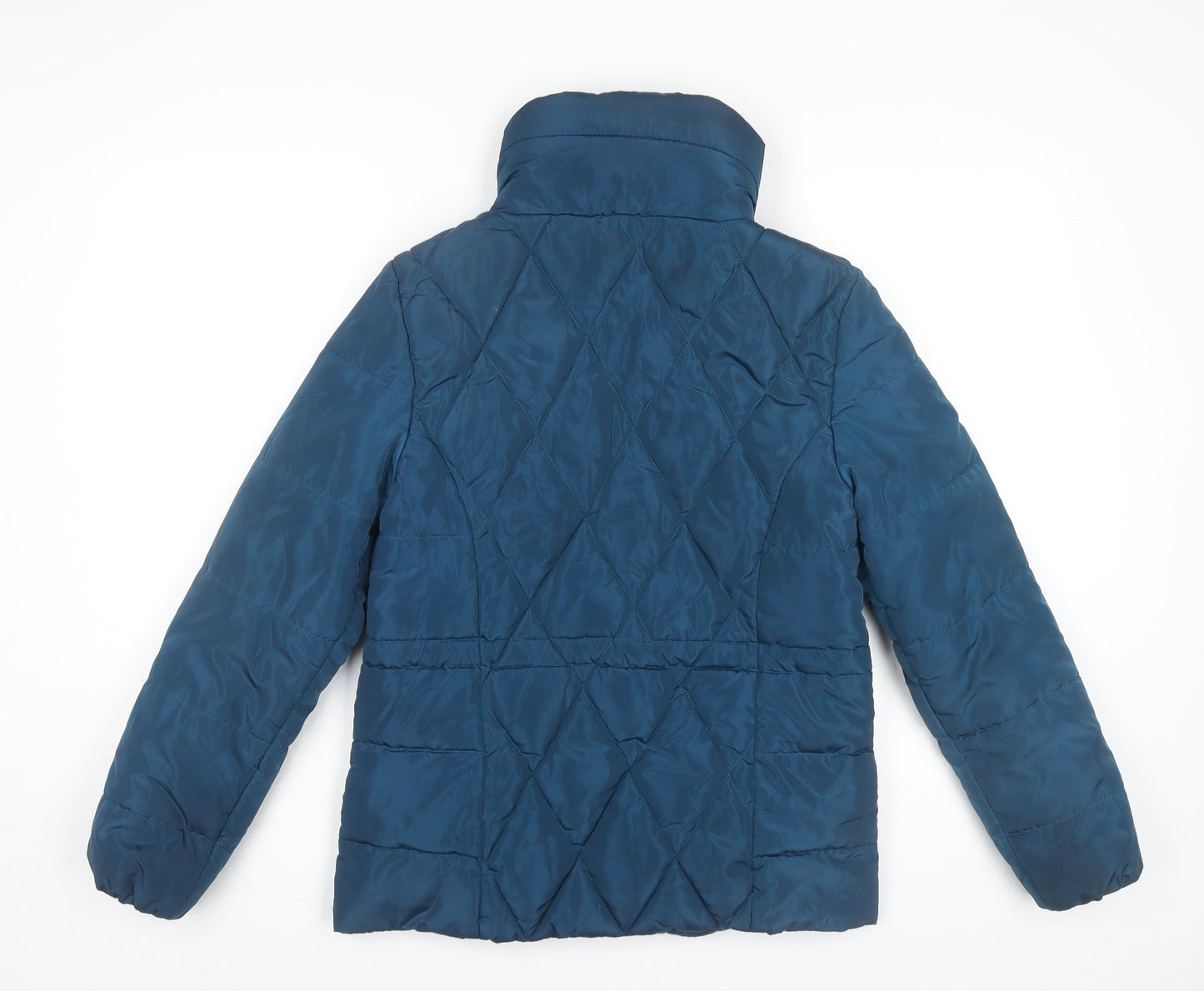 Marks and Spencer Women Blue Size 6 Quilted Puffer Jacket
