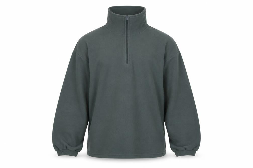 West Storm Men's Green M Fleece Pullover Sweatshirt 1/2 Zip Outdoor