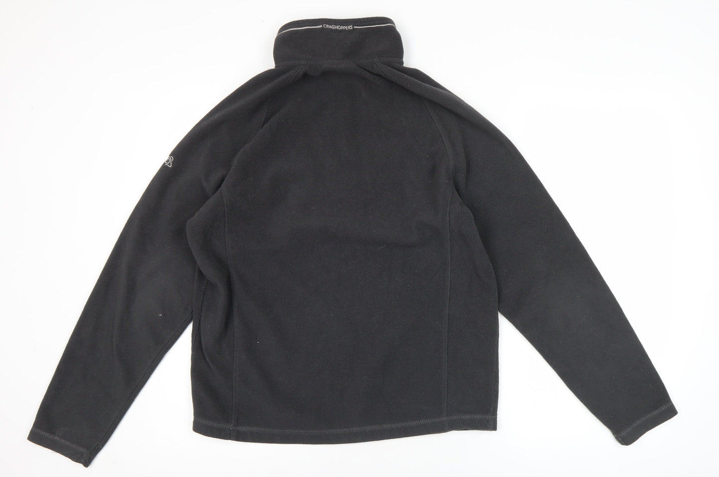 Craghoppers Mens Black Fleece Sweatshirt Size S 1/4 Zip Pullover Outdoor