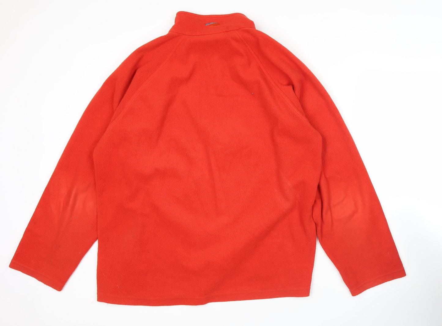 Mountain Life Mens Red Fleece Pullover Sweatshirt Size L Hiking