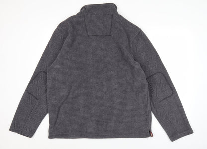 Regatta Men’s Grey Fleece Pullover Sweatshirt L 1/2 Zip Hiking