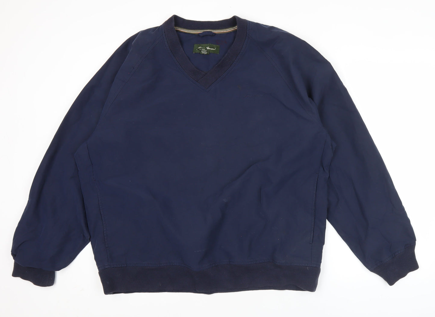 Eddie Bauer Men’s Blue V-Neck Pullover Sweatshirt Size L