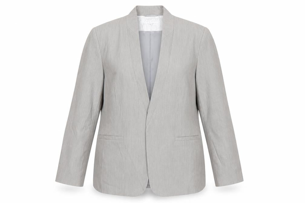 Capsule Women Grey Size 16 Regular Fit Blazer Jacket