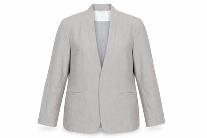 Capsule Women Grey Size 16 Regular Fit Blazer Jacket