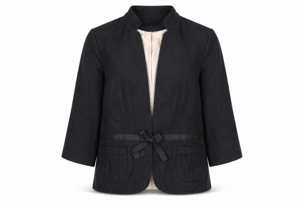 Principles Womens Black Size 14 Tailored Blazer Jacket 3/4 Sleeve