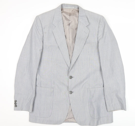 Joshua Taylor Cambridge Men's Grey Striped 40R Blazer Jacket