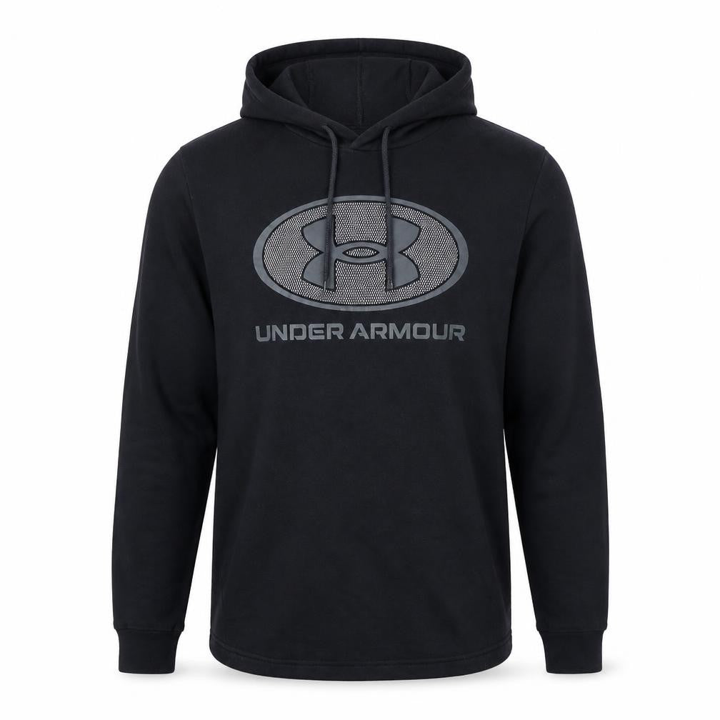 Under Armour Mens Black Pullover Hoodie Small Logo Sportswear